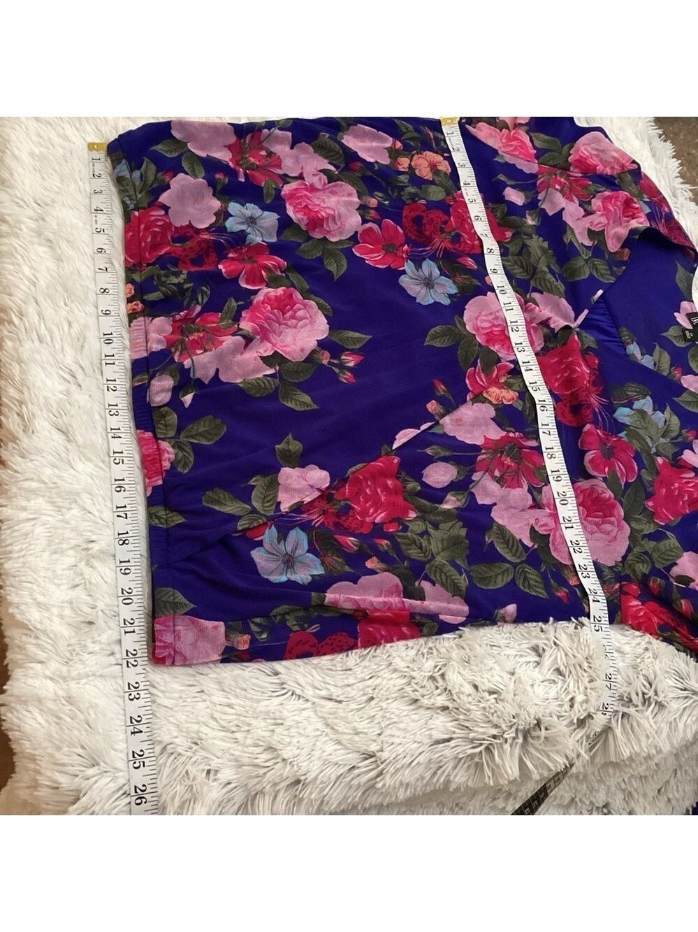 INC Concepts surplice pullover blouse colorful floral Woman’s size 2X - Picture 9 of 11